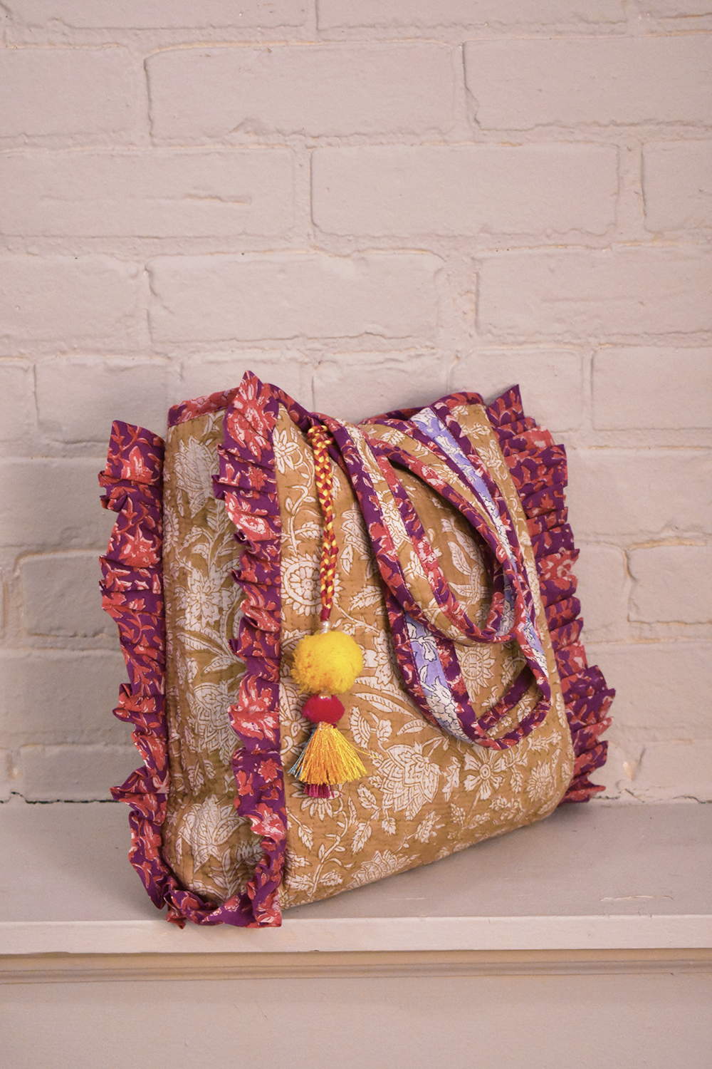 Chanda Frill Tote Bag