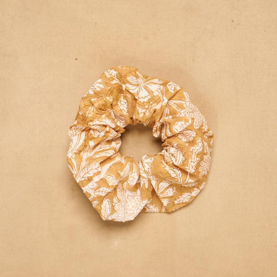 Zero-Waste Block Print Scrunchie- Set of 3